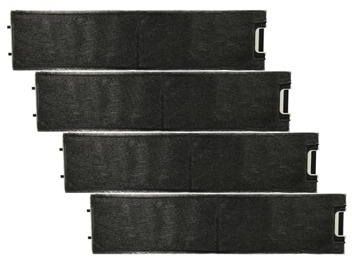 vhbw 4x Aktivkohlefilter Ersatz für Miele DKF13-1 | DKF 13-P für Dunstabzugshaube - 49 x 11,3 x 2,8 cm