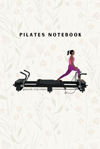Pilates notebook with different XFormer moves on each page X-Lunge in flowers - Slow Resistance Training - Strong