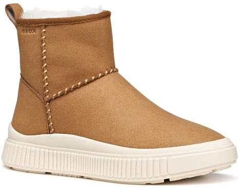 Geox J Laquinny Girl, Bota de Tobillo, Whisky, 37 EU