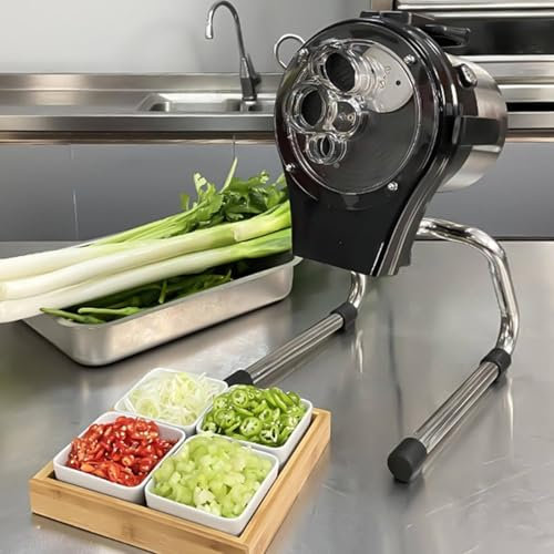 Ensemble De Coupe Légumes électrique,Coupe Légumes électrique,Robot Culinaire pour Ail,Poivre,Piment,Oignon,Céleri,Gingembre,Poireaux,pour Restaurants Et Cuisine Domestique,110CL