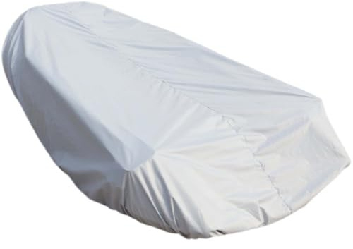 BaCover Cubierta de Barco Inflable, Funda de Embarcación Neumática Impermeable UV Resistente a Prueba de Polvo Cubierta de Bote Inflable, Gris Claro,2.3~2.7m(L) x1.55m(W)
