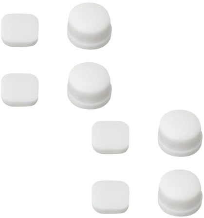 SG Store 8 Piezas de Cubierta de Goma de Silicona con Orificio para Tornillos de Consola de Juegos Frontal Y Trasera Compatible con Nintendo New 3DS