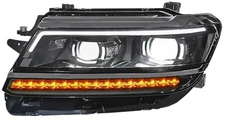 Faro Strumenti di Auto Compatibile for Tiguan L 2017-2021 Fari DRL Allo Xeno Lente Del Proiettore Testa Della Lampada Accessori Auto(High and low beamLED)
