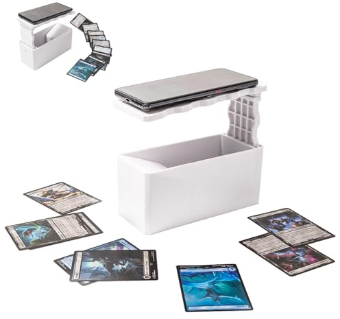 Support Scanner de Cartes pour Cartes à Jouer MTG TCG, Support Réglable pour Smartphone, Scan Rapide avec Application ManaBox, Matériau ABS Durable & Base Antidérapante