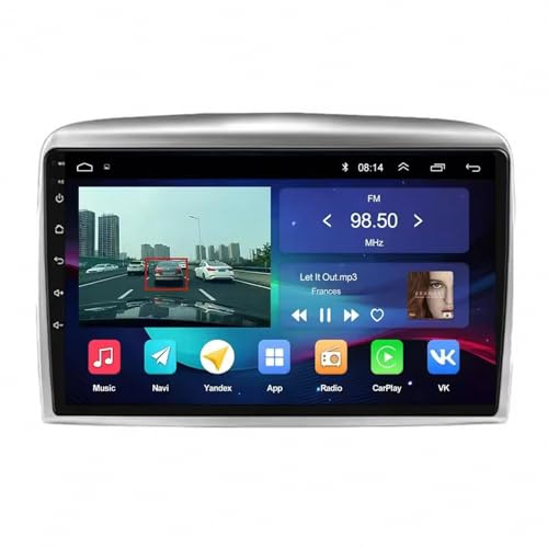 Car Radio Autoradio per Chevrolet Captiva I 1 2006-2011 Ips Schermo Tattile Supporto Gps Navigatore Wireless Radio Carplay Android Auto Wifi Dab+ Bluetooth Dsp Canbus, 4 Nucleo 4G+64G