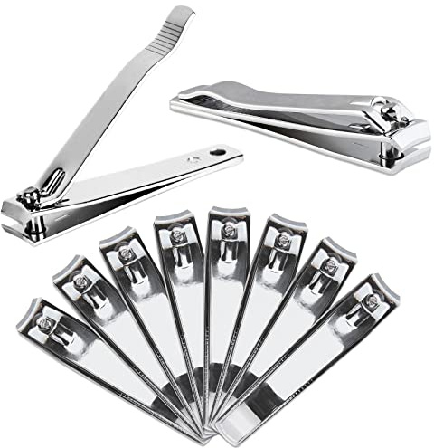 Nagelknipser 2er Set - Extra scharfe Premium Nagelzwicker mit integrierter Nagelfeile