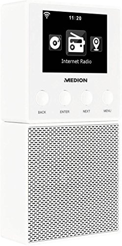 MEDION E85032 MD 87248 WLAN Internet Küchen Steckdosenradio (abnehmbarem Streaming Lautsprecher, integriertes Netzteil mit Ladefunktion, DLNA, UPnP, Steuerung per App)