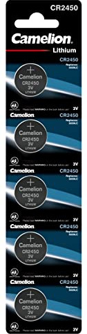 Camelion 13005450 – Pilas de botón de Litio CR2450 (5 Unidades)