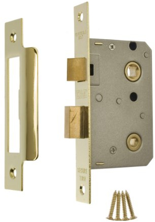 Era 2.5-inch/ 64mm Bathroom Sashlock - Brass Effect