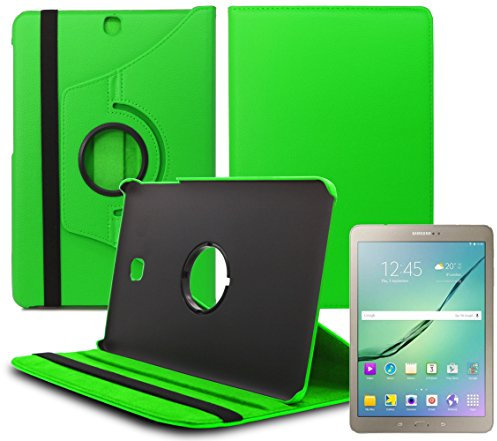 Samsung Galaxy Tab S2 9.7 sm-t810 360 grados giratoria piel sintética – Carcasa con función atril y función de dormir – Cover – Funda colorido de Gadget Giant®