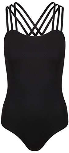 Trippelrem mode trikåer (svart bomull lycra) dans | balett, Svart, 34
