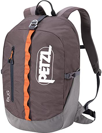 PETZL - Kletterrucksack für Mehrseillängenrouten BUG - Unisex, Grau, 18 Liter