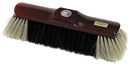 Agrarflora Stubenbesen Naturhaar 30cm - Zimmerbesen aus lackiertem Buchenholz - Besen mit Naturhaarborsten - Haushaltsbesen für feinen Schmutz und Staub - Made in Germany