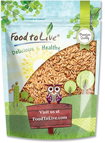 Food to Live Spelt Berries, 1 Pound – A Nutritious Ancient Grain for Healthy Cooking, Baking, or Snacking. Rich in Fiber, Protein, and Iron. Made in USA. Order Whole Hulled Wheat Seeds in Bulk!