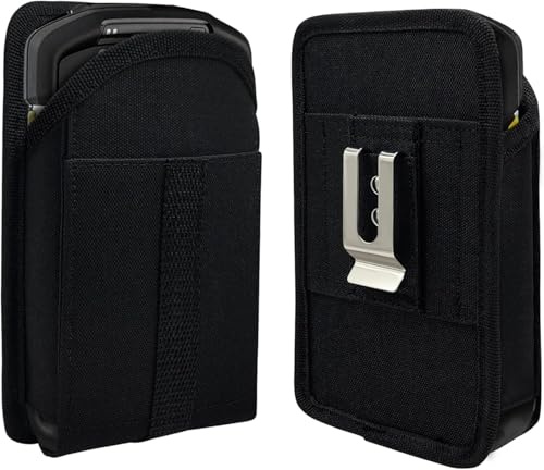 CBUS Scannertasche Tragetasche Tasche Kompatibel mit Zebra TC53, TC52, TC77, TC70, TC70x, TC75, TC75x, M60, MC67, Uniden BCD436 Polizeiscanner, Honeywell CN75 Metall Gürtelclip DHL