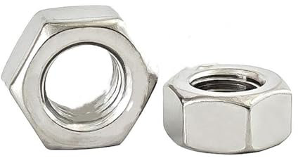 NORAZE 2-10 Stück M3 M4 M5 M6 M8 M10 M12 M14 M16 Steigung 0,35 0,5 0,75 1 1,25 1,5 mm 304 Edelstahl Feingewinde Sechskantmutter (Color : Silver, Size : 5pcs M10x1.25mm)