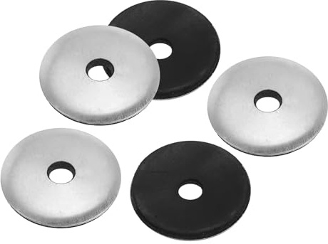 PATIKIL 80 pièces M5.5x25mm Aluminium EPDM Rondelles d'Étanchéité (#12) | en Caoutchouc Néoprène à Étanchéité Collée, Joint à Vis Soutenu, pour Toit Des Navires de Machines