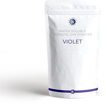 Mystic Moments Violettes wasserlösliches Kosmetik-Farbpulver, 25 g, perfekt für Seifenherstellung, Cremes, Make-Ups, Shampoos und Lotionen