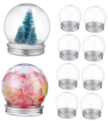 IMIKEYA Gestalten Sie Ihre Eigene Schneekugel 10er-Pack 150 Ml Kunststoff-aluminiumdeckel Für Bastelprojekte