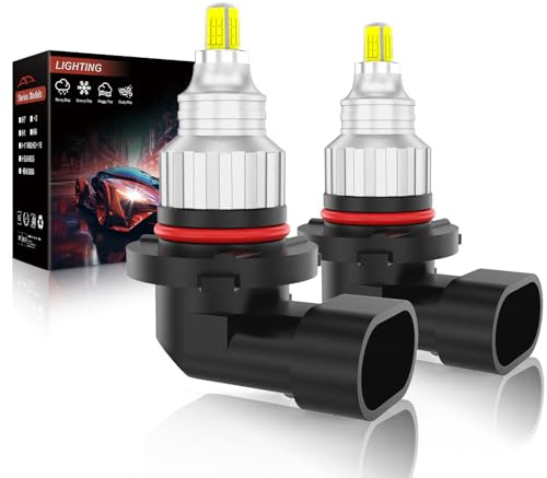OWVTPS Ampoule LED HB4/9006, Automobile et Moto Universelle, 400% de Luminosité 16000LM 80W, 4 Faces 360 Perles Lumineuses Sans Point Noir Plug And Play Sans Adaptateur (2PC)