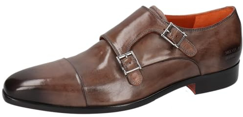Melvin & Hamilton herr Lance 1 monk-strap loafer, GRÅ, 43 EU
