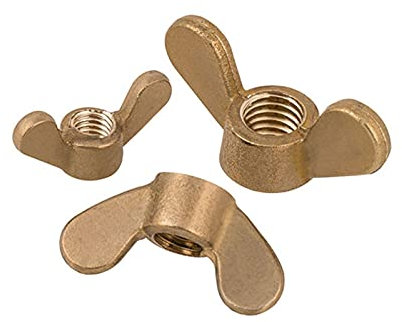 Wing Nuts ， 50 Pcs Copper Wing Brass Butterfly Nut Standard M3 M4 M5 M6 M8 M10 M12(M12)