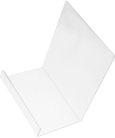 IMIKEYA Acryl Buchstütze Transparent L-förmig Mit Abdeckung Buchhalter Für Büro Schule Organizer Desktop Präsentationsständer