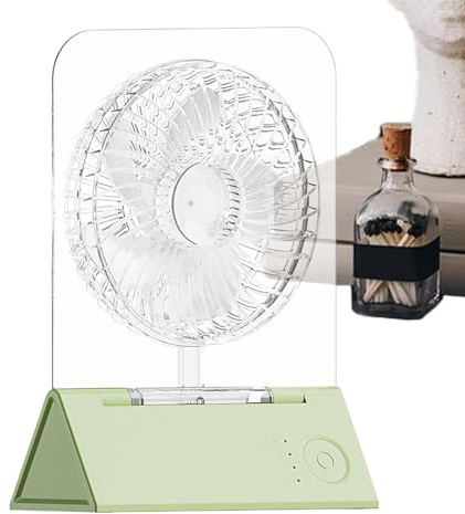 Genérico Ventilador de Escritorio USB - Ventilador Plegable Portátil - Ajustable Para Refrescar Tienda Dormitorio Viaje Camping Casa Hogar