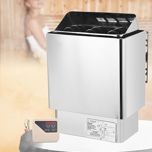 Elektrische Sauna-heizung Aus Rostfreiem Stahl 4.5/6/8/9 Kw-trockendampf-sauna-herd Mit Doppelschichtschutz, Interner/externer Controller, 0-180 Min Timer & 0-100 â„ƒ Temp 220V/380V-8kw B