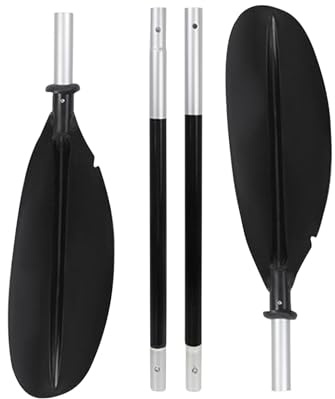 Generisch Kajakpaddel | Doppelpaddel für See und Board | Doppelblatt Aluminium Legierung Abnehmbares Ruderwerkzeug Für Wassersport Touren Jugend Fluss See Sportler Boot Erwachsene Angeln