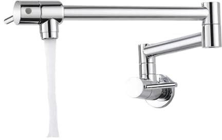 Köksblandare med kran, enkel kall vikbar, förlängd 360 graders vikbar Flexibel drift(Chrome)