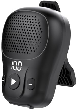 FEETER Clip-on Bluetooth Speaker, Portable Wireless, IP56 Waterproof for Outdoor Sport Work