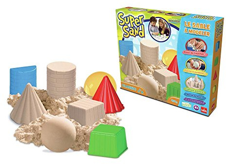 Goliath 83216 | Super-Sand-Set Classic | magischer Super Sand für Sandburgen in Deinem Kinderzimmer | kreative Sandbauwerke | bunter Spielspaß mit geometrischen Förmchen | ab 4 Jahren