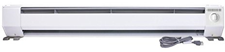 KING KPH1210 3-Foot Portable Baseboard Heater, 1000W / 120V, White
