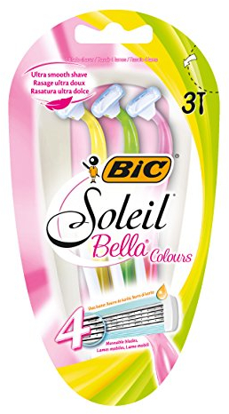 BIC Soleil Bella Nassrasierer Set Frauen, 3 Stück