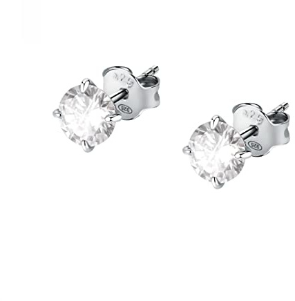 BLUESPIRIT Orecchini da donna, Collezione Aurora, in Argento 925, Zirconi,Idee regalo, Punti luce - P.25U201001000