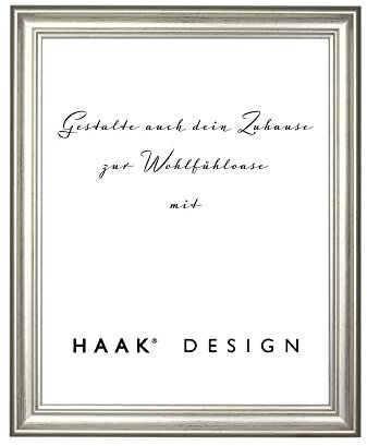 Bilderrahmen Barockrahmen Luna 30x120cm Silber Antik