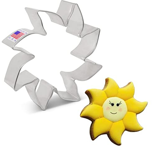 Ann Clark Sun Cookie Cutter, 3-3/4 Made in USA