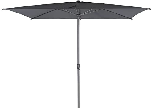 JJA Ombrellone opaco centrale, 2 x 3 m, Loompa, colore: Ardesia