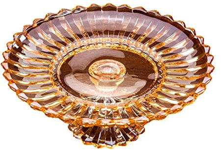 C H SZ CC Corbeille Fruit Coupe a Bol à Fruits en Verre Cristal, Panier de Centre décoratif, Bols Service for Snacks légumes Pain Stockage Porte