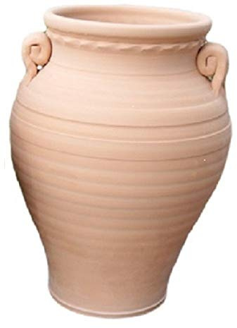 Generico GIARA ANFORA IN TERRACOTTA FATTA A MANO ALTEZZA CM. 47, DIAMETRO DELLA PANCIA CM. 28 PORTAOMBRELLI IN COTTO COCCIO