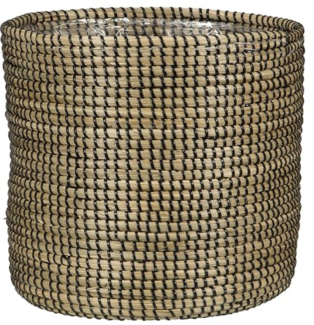Scheurich Seegras Korbpflanzgefäß, Farbe: Black, Durchmesser: 24cm