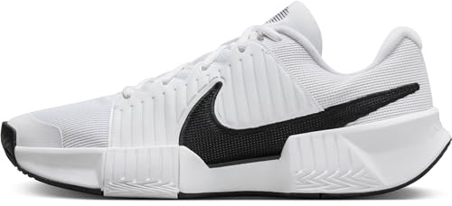 Nike GP Challenge Pro snabbspår tennisskor för män, tennisskor, vit/svart, 42 EU, Vit, svart och vit, 42 EU