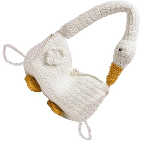 TOGEVAL Stricktasche Für Damen Gehäkelte Umhängetasche Gestrickte Handtasche Praktische Tasche Mit Platz Für Geldbörse Handy Und Schlüssel Für Alltag Und Reisen