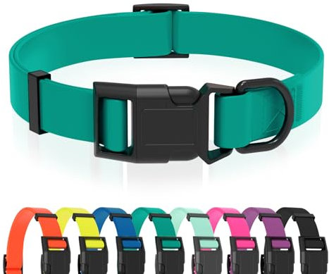 Nimble Wasserdichtes Hundehalsband, leicht zu reinigendes Gummihalsband mit Schnellverschluss, passend für kleine, mittlere oder große Hunde