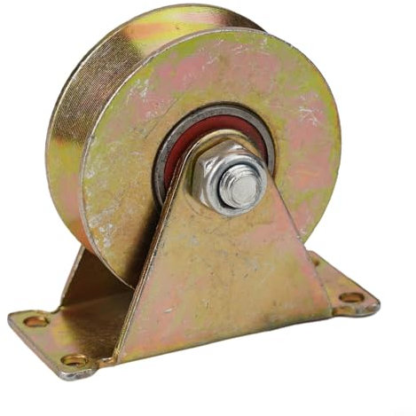 Robuste Stahl-Riemenscheibe mit zwei Lagern, zur Führung von Seilen und Hebeobjekten, belastbar bis 200 kg (80 mm)