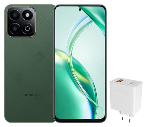HONOR 200 Smart 5G Smartphone 4GB+256GB, Batteria 5200mAh, 6,8 Pollici, 50MP AI Fotocamera, Qualcomm Snapdragon 4 Gen 2, Doppia SIM, Android 14 (Verde)