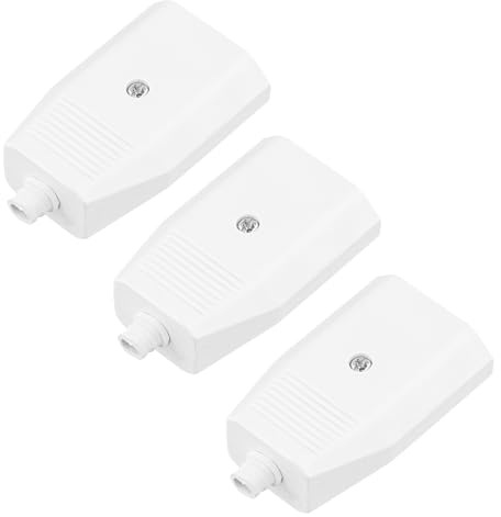 3 Stücke Eurokupplung, 250V Eurokupplung Flach, Stecker Kupplung, Euro Kupplung, Geeignet für Steckflachteile, Weiß
