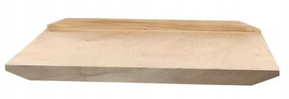 MIKONI Backbrett 35 x 50cm, Holzbackbrett. Teigbrett mit Anschlagleisten, Traditionelles Backbrett für Nudeln, Kuchen, Teigtaschen (35 x 50cm)