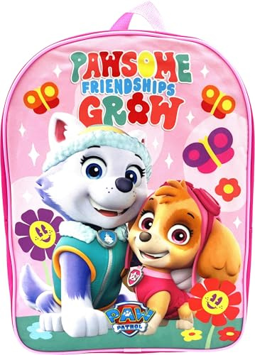 Ruz Paw Patrol Kid's Licensed 15 Inch School Bag Backpack (Friendships Grow)